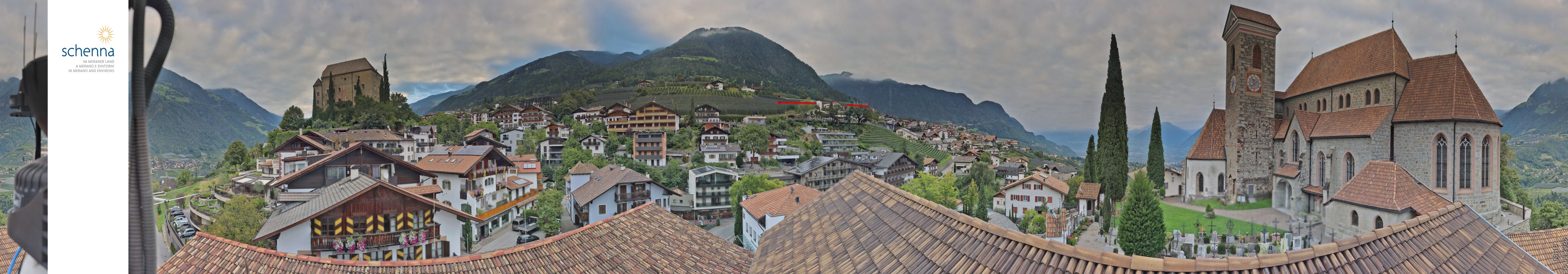 Archived image Webcam Panoramic View of Schenna