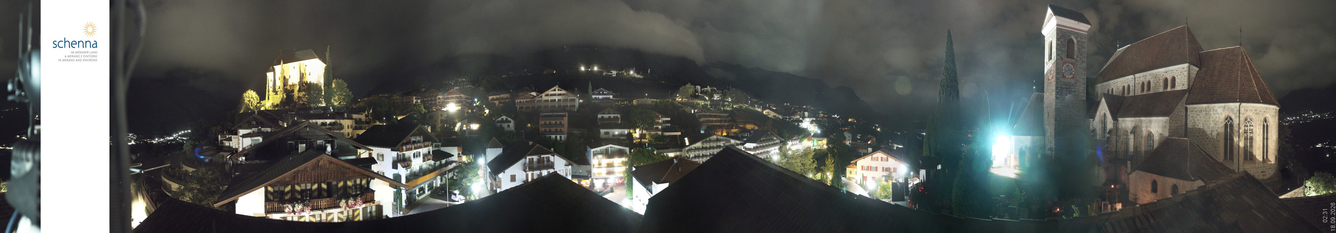 Archived image Webcam Panoramic View of Schenna