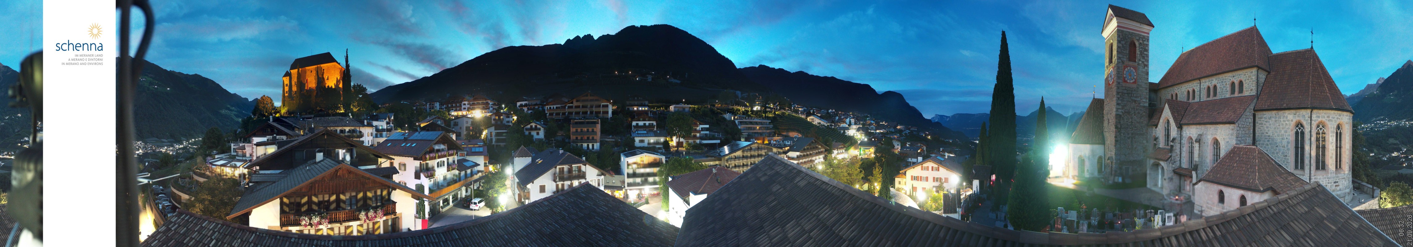 Archived image Webcam Panoramic View of Schenna