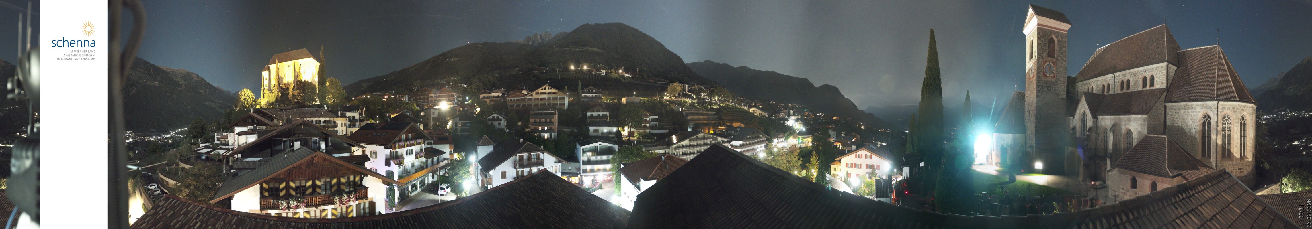 Archiv Foto Webcam Panoramablick Schenna