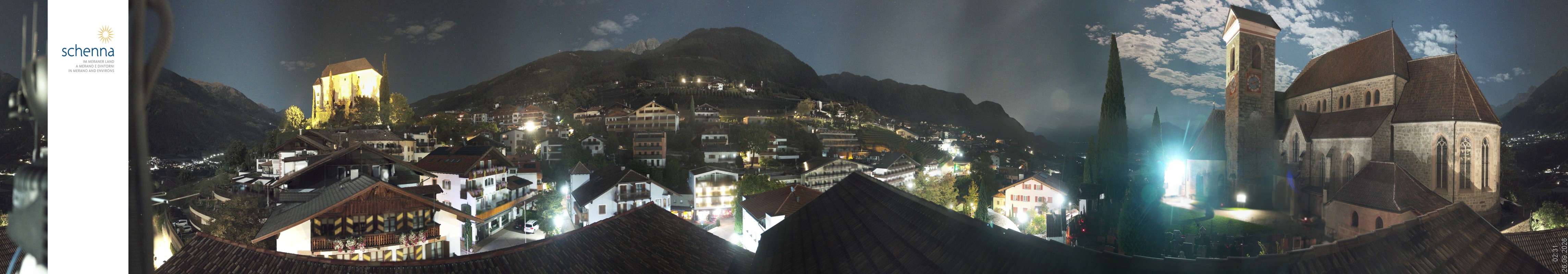 Archiv Foto Webcam Panoramablick Schenna