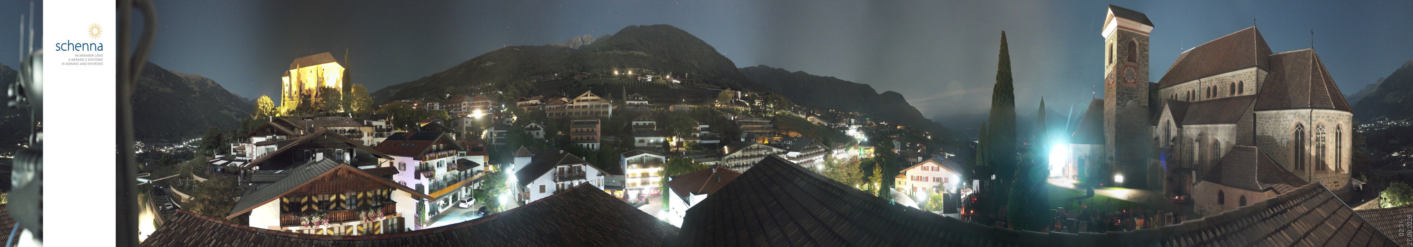 Archived image Webcam Panoramic View of Schenna