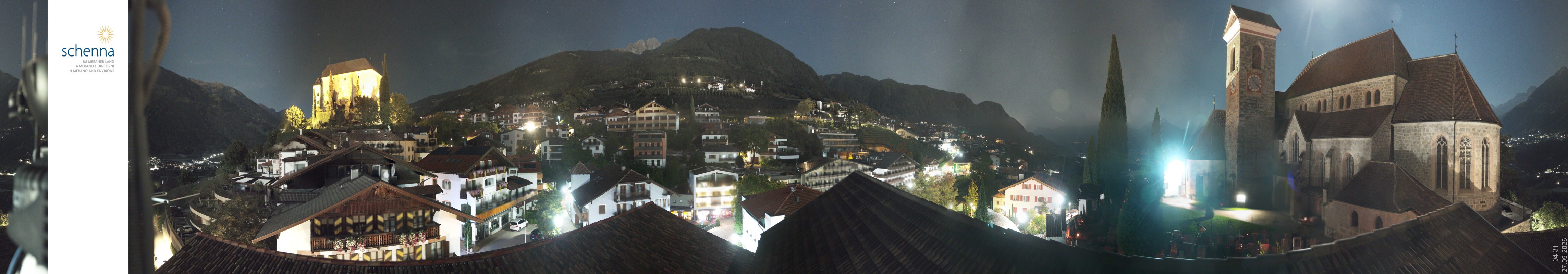Archived image Webcam Panoramic View of Schenna