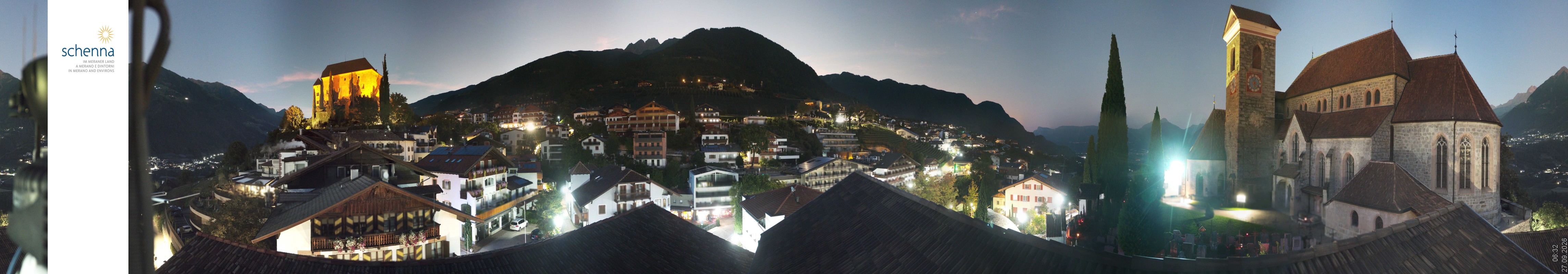 Archived image Webcam Panoramic View of Schenna