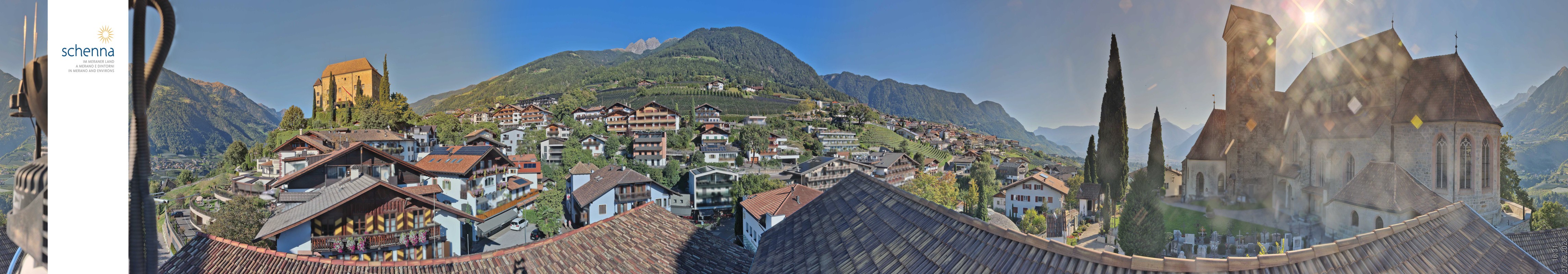 Archived image Webcam Panoramic View of Schenna
