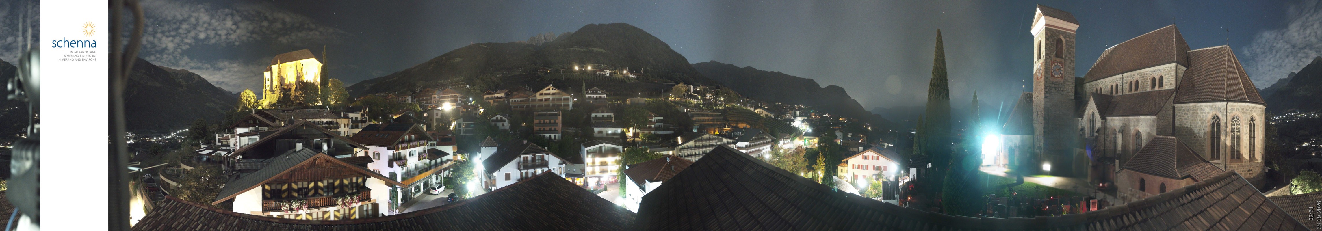 Archiv Foto Webcam Panoramablick Schenna