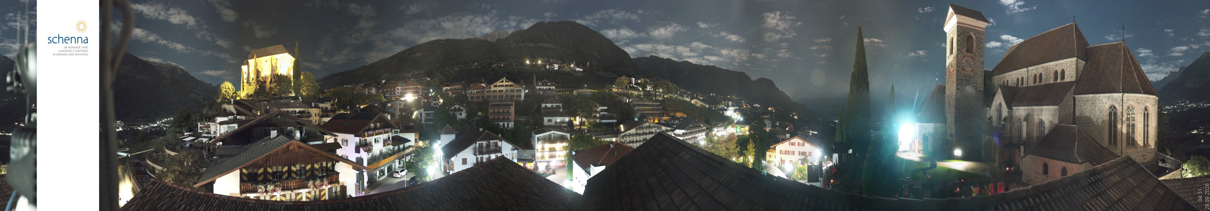 Archiv Foto Webcam Panoramablick Schenna