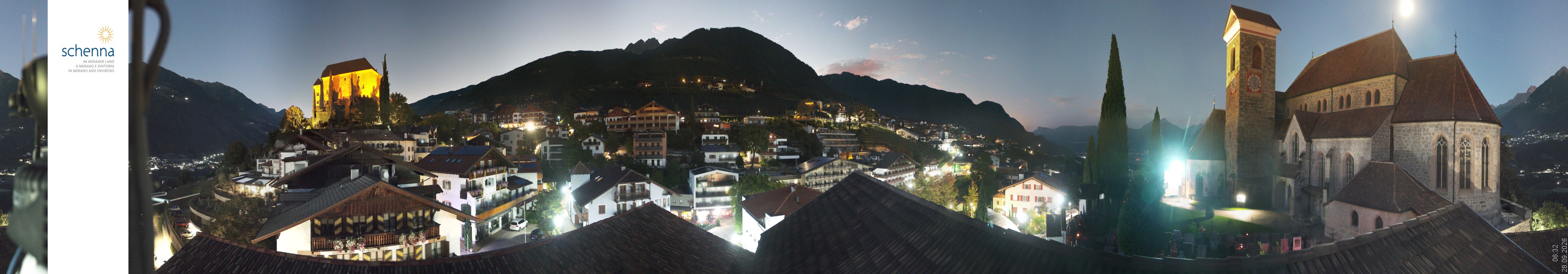 Archiv Foto Webcam Panoramablick Schenna