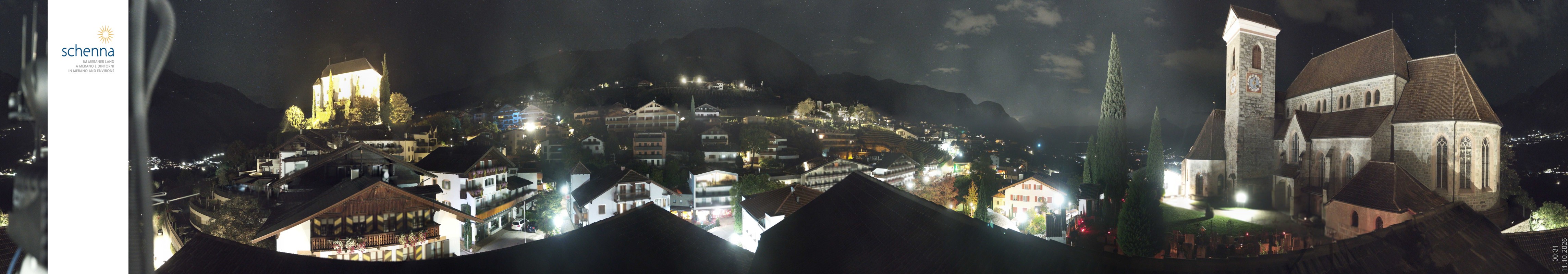 Archived image Webcam Panoramic View of Schenna
