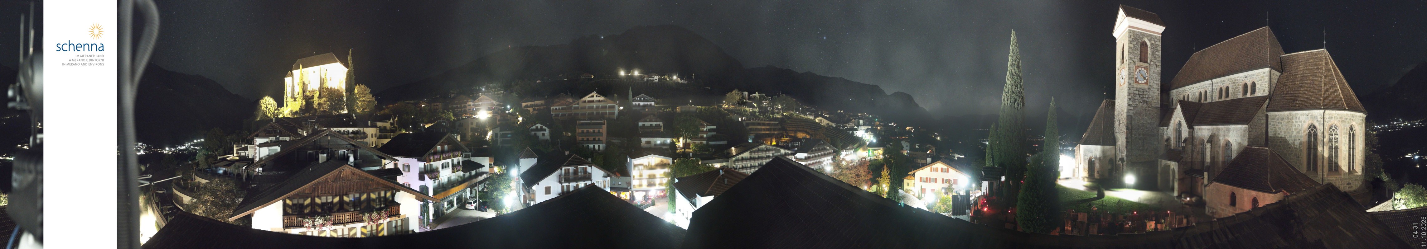 Archived image Webcam Panoramic View of Schenna