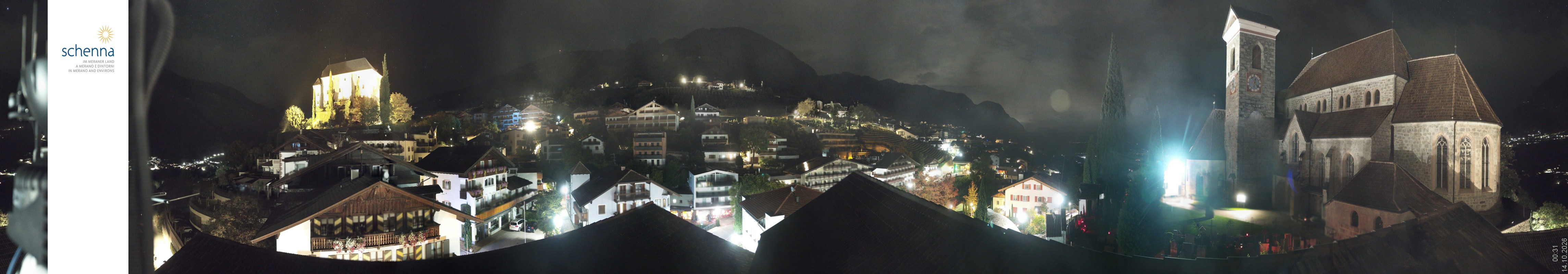 Archived image Webcam Panoramic View of Schenna