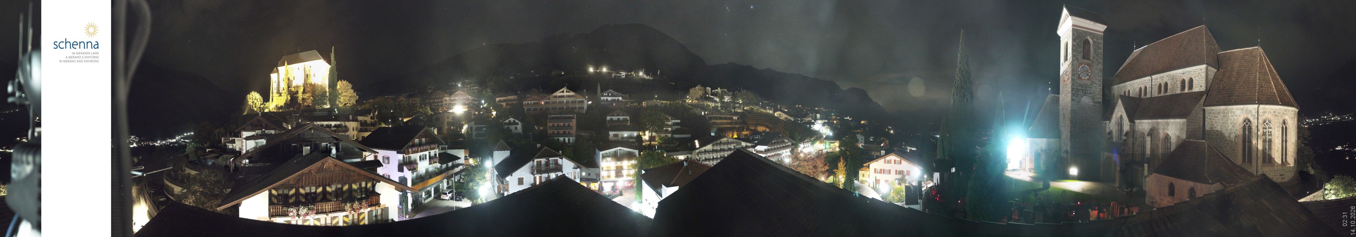 Archived image Webcam Panoramic View of Schenna