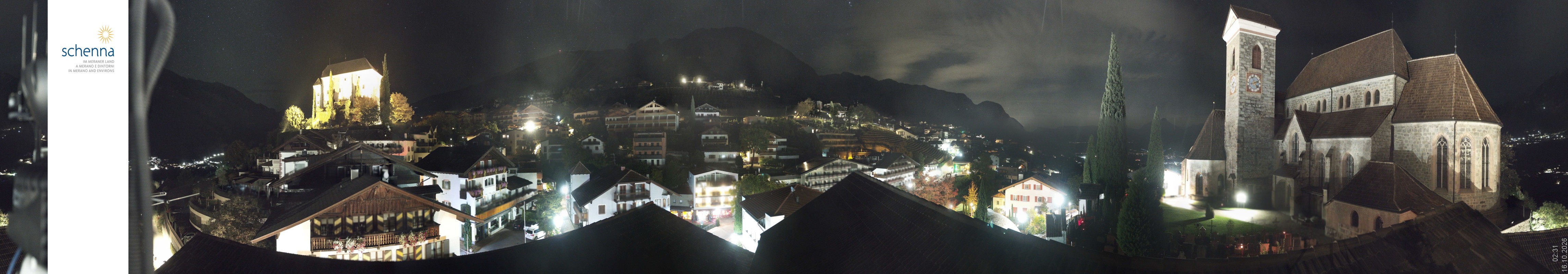 Archiv Foto Webcam Panoramablick Schenna