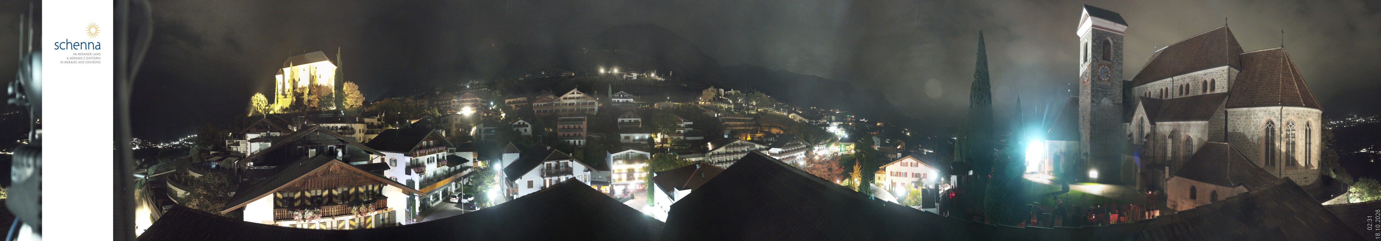 Archived image Webcam Panoramic View of Schenna