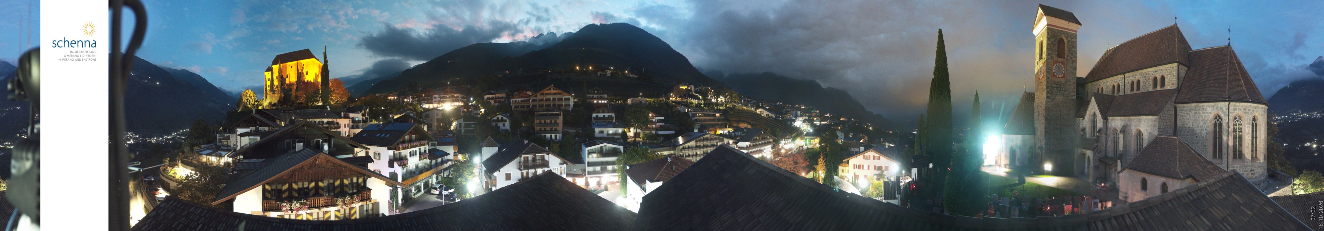 Archived image Webcam Panoramic View of Schenna