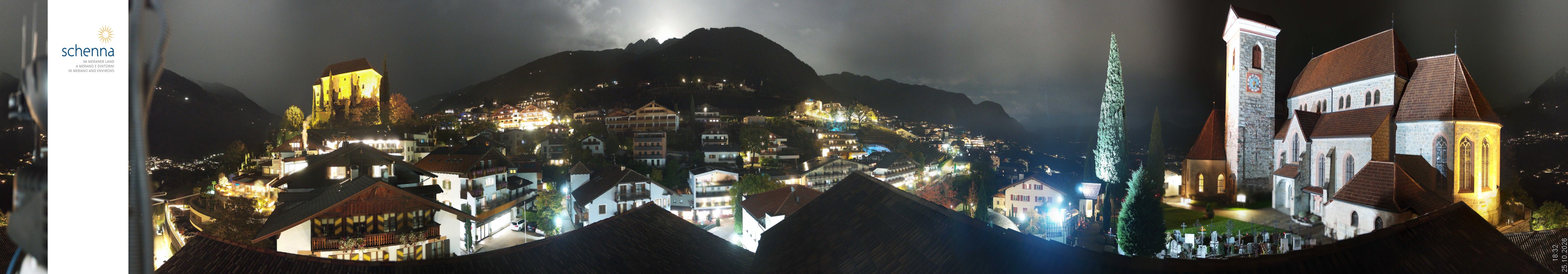 Archiv Foto Webcam Panoramablick Schenna