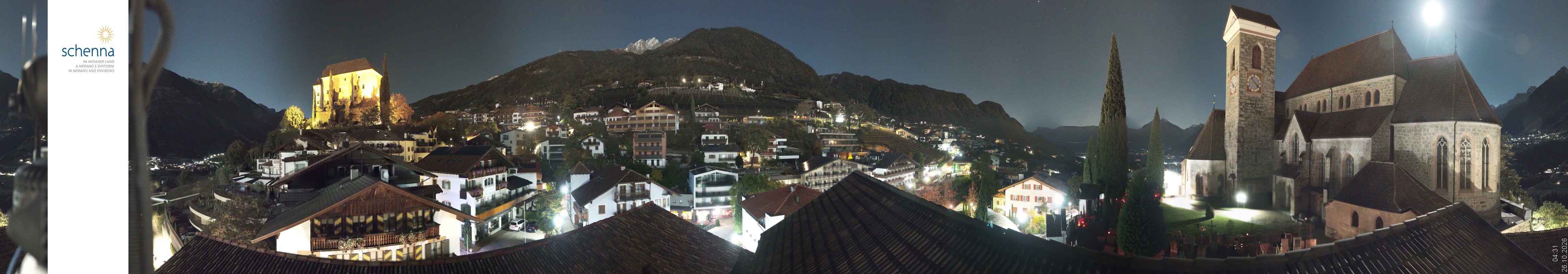 Archiv Foto Webcam Panoramablick Schenna