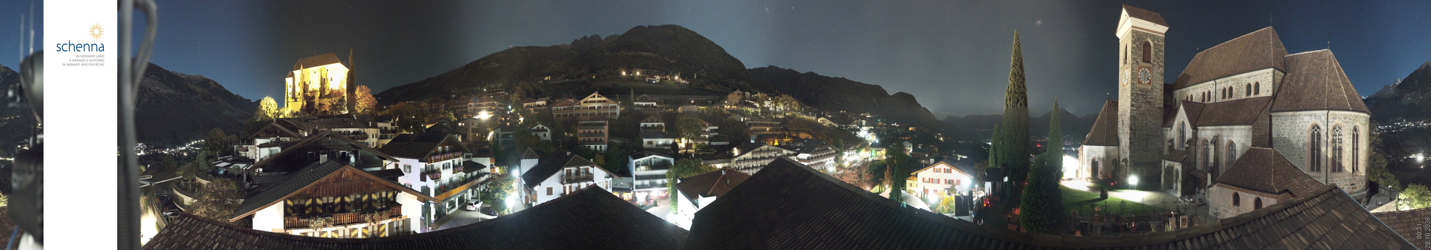 Archived image Webcam Panoramic View of Schenna