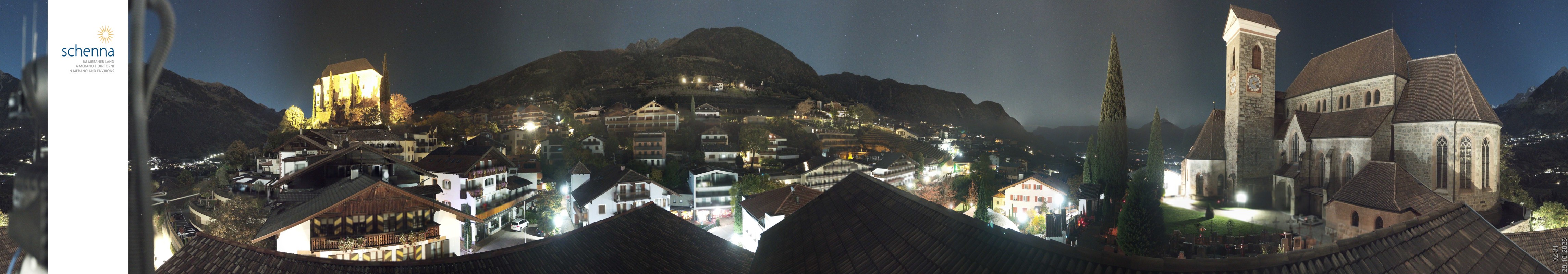 Archived image Webcam Panoramic View of Schenna