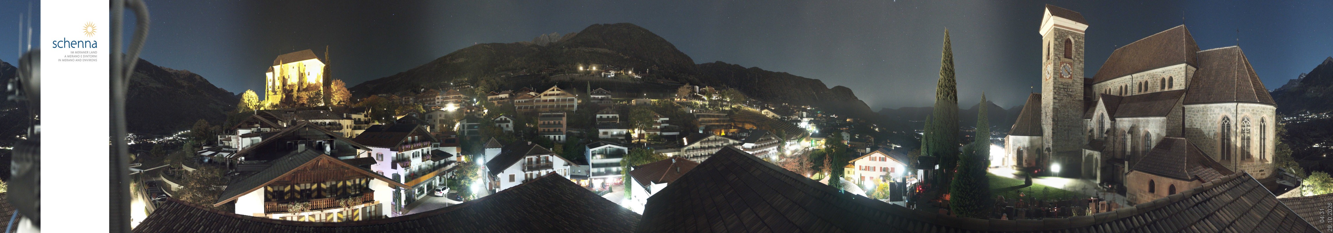 Archived image Webcam Panoramic View of Schenna