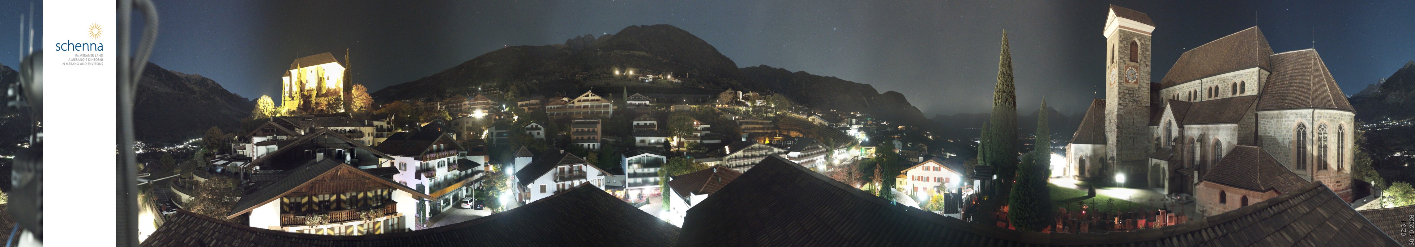 Archiv Foto Webcam Panoramablick Schenna
