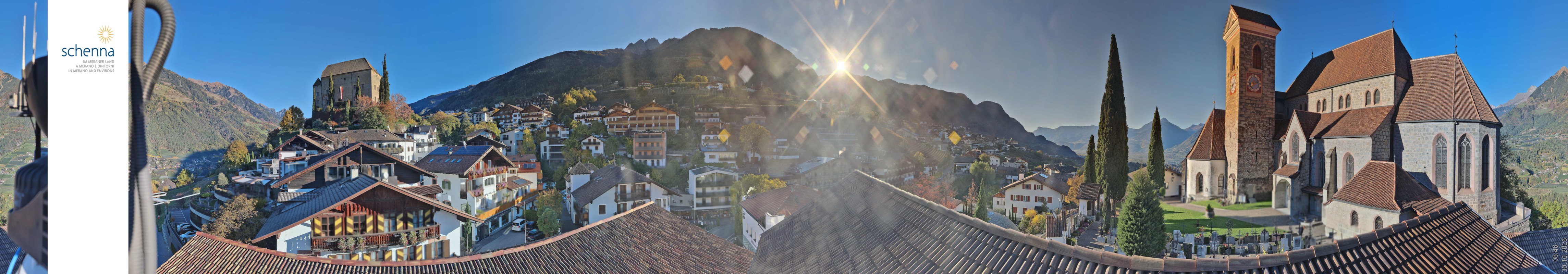 Archiv Foto Webcam Panoramablick Schenna