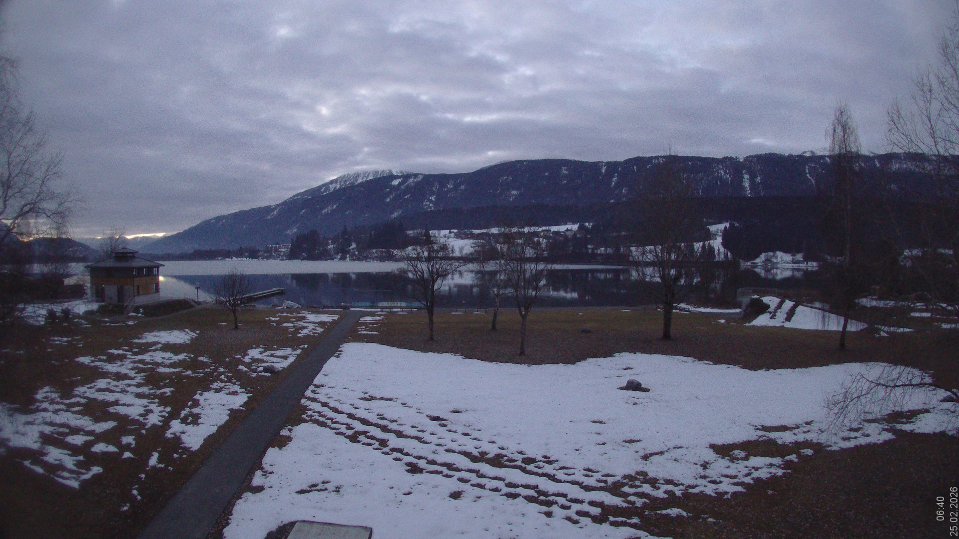 Archiv Foto Webcam am Strandbad Hermagor am Pressegger See in Kärnten - Österreich.