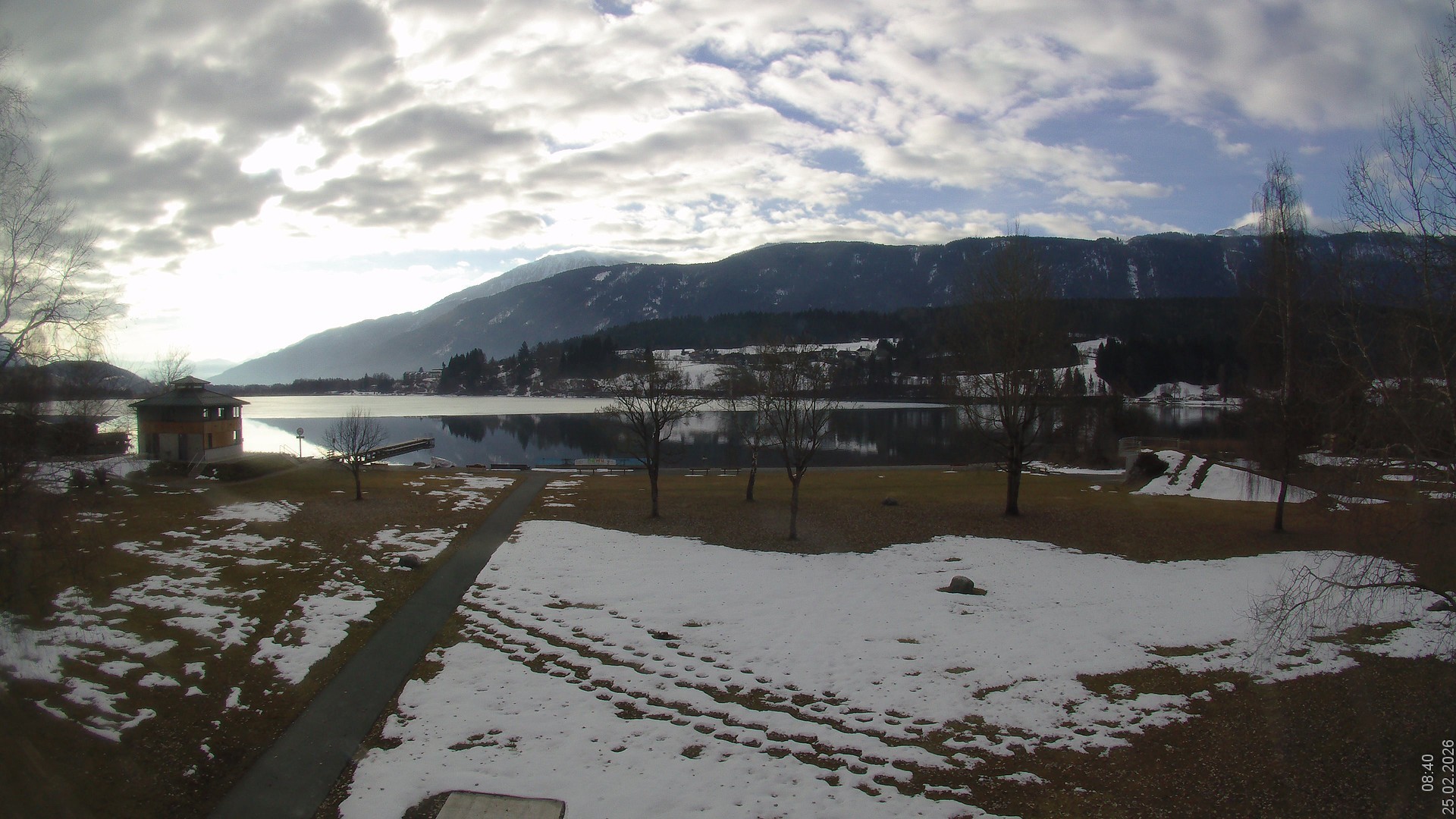 Archiv Foto Webcam am Strandbad Hermagor am Pressegger See in Kärnten - Österreich.