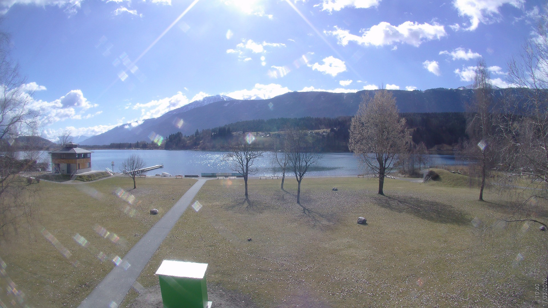 Archiv Foto Webcam am Strandbad Hermagor am Pressegger See in Kärnten - Österreich.