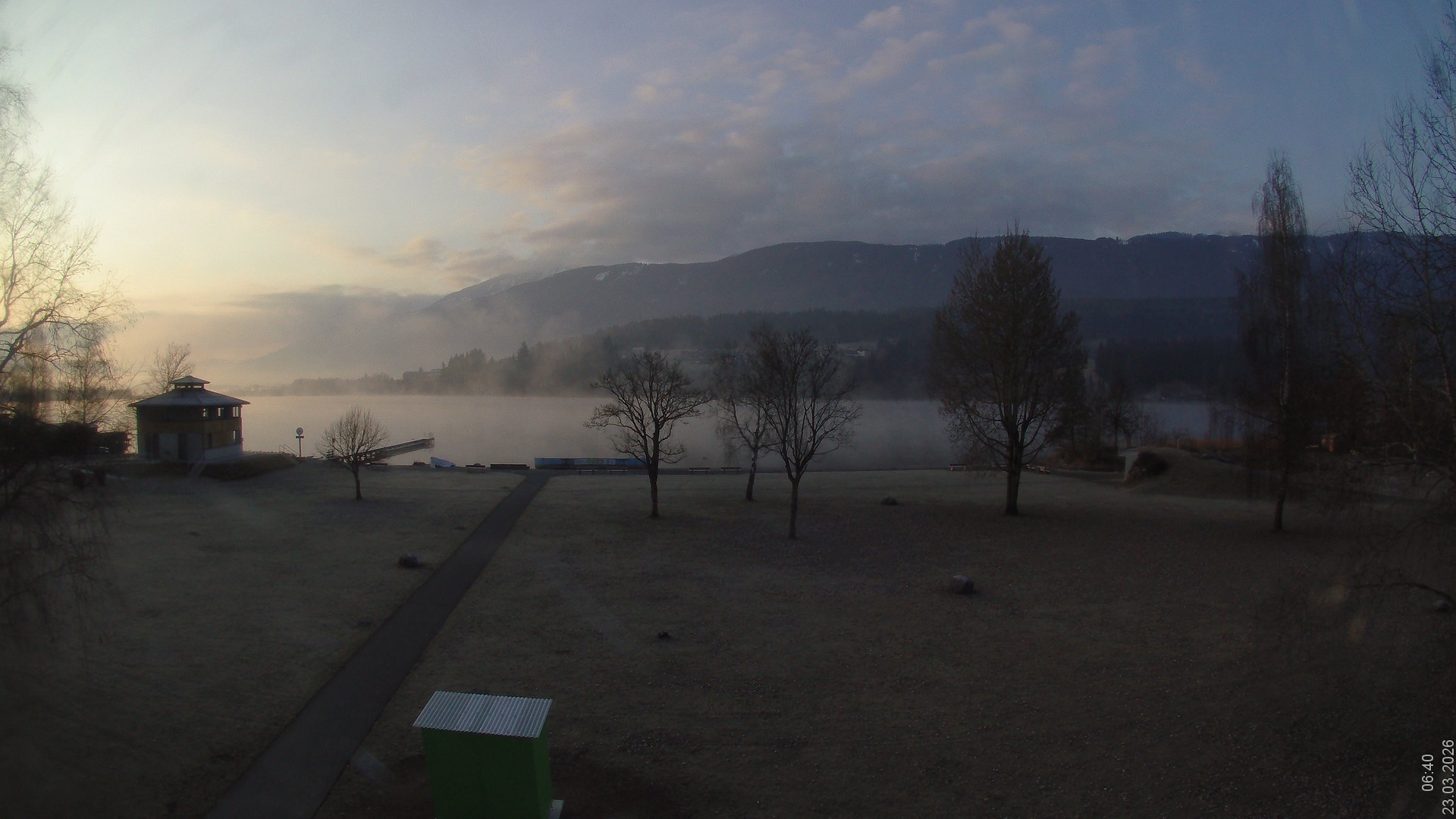 Archiv Foto Webcam am Strandbad Hermagor am Pressegger See in Kärnten - Österreich.