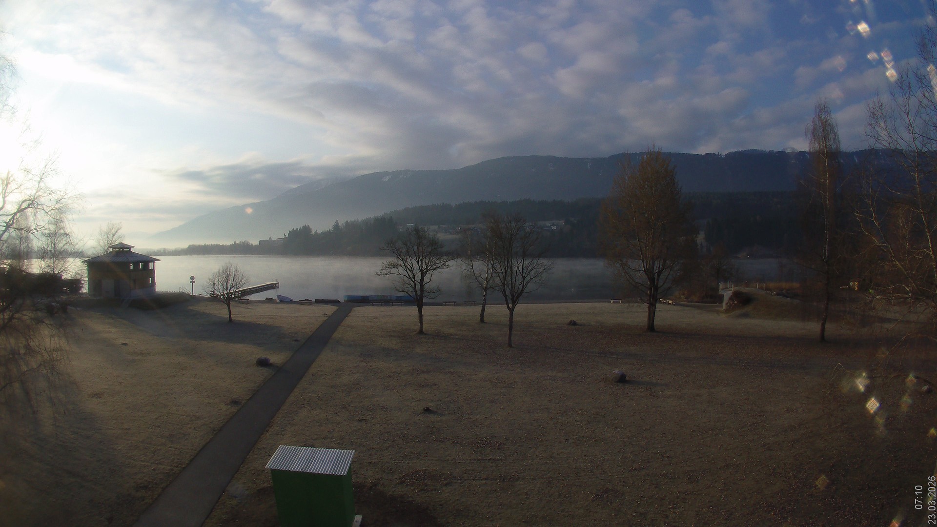 Archiv Foto Webcam am Strandbad Hermagor am Pressegger See in Kärnten - Österreich.
