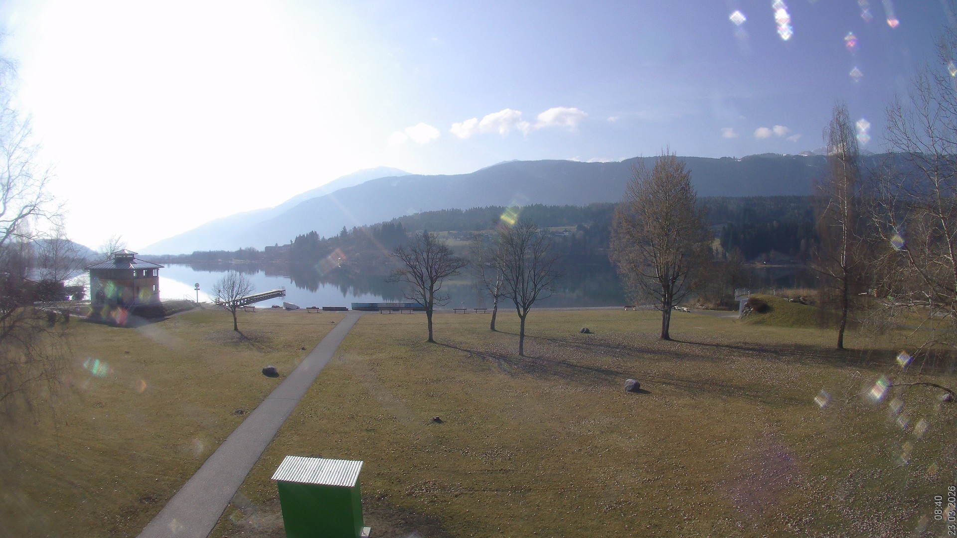 Archiv Foto Webcam am Strandbad Hermagor am Pressegger See in Kärnten - Österreich.