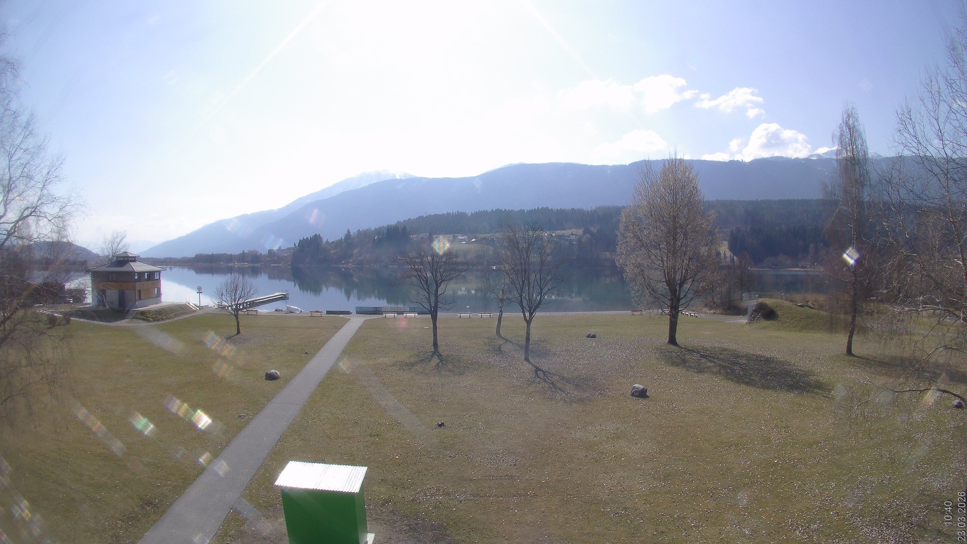 Archiv Foto Webcam am Strandbad Hermagor am Pressegger See in Kärnten - Österreich.