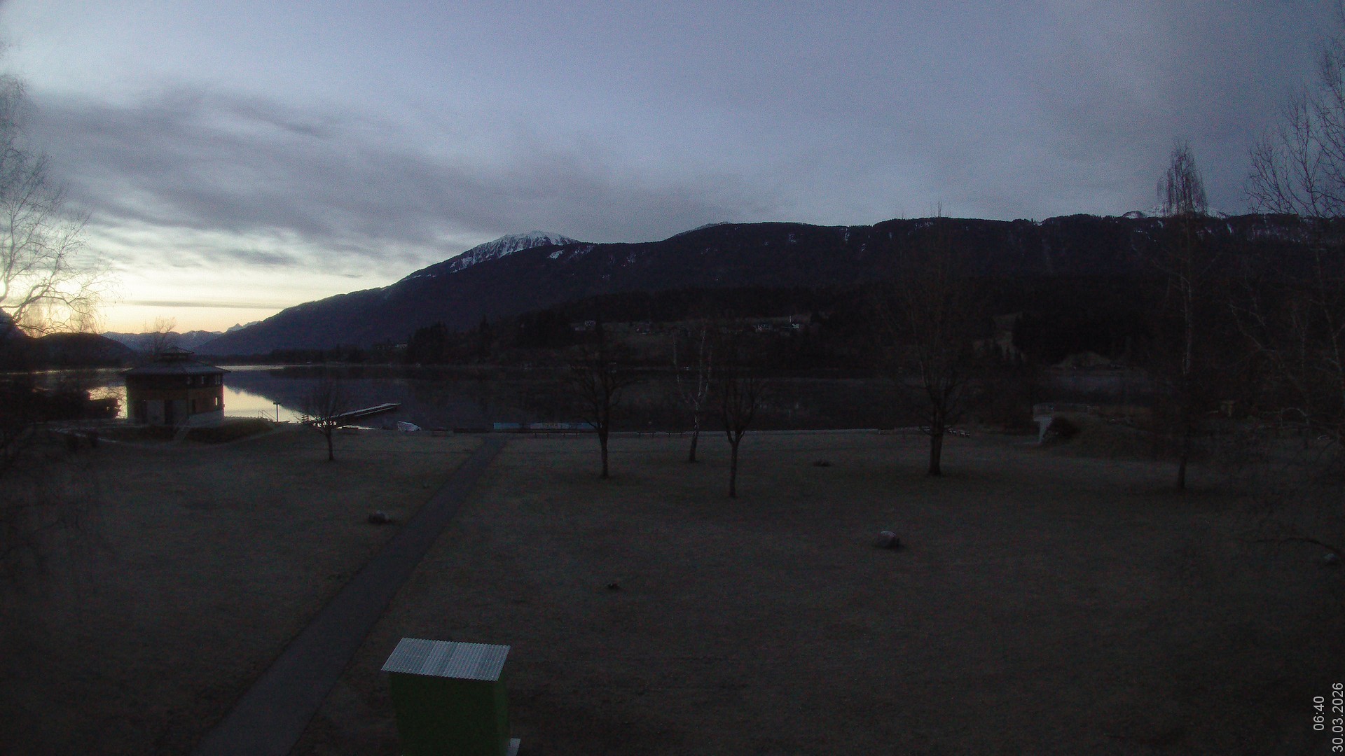 Archiv Foto Webcam am Strandbad Hermagor am Pressegger See in Kärnten - Österreich.
