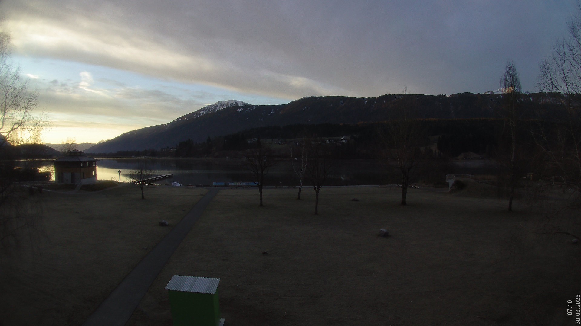 Archiv Foto Webcam am Strandbad Hermagor am Pressegger See in Kärnten - Österreich.