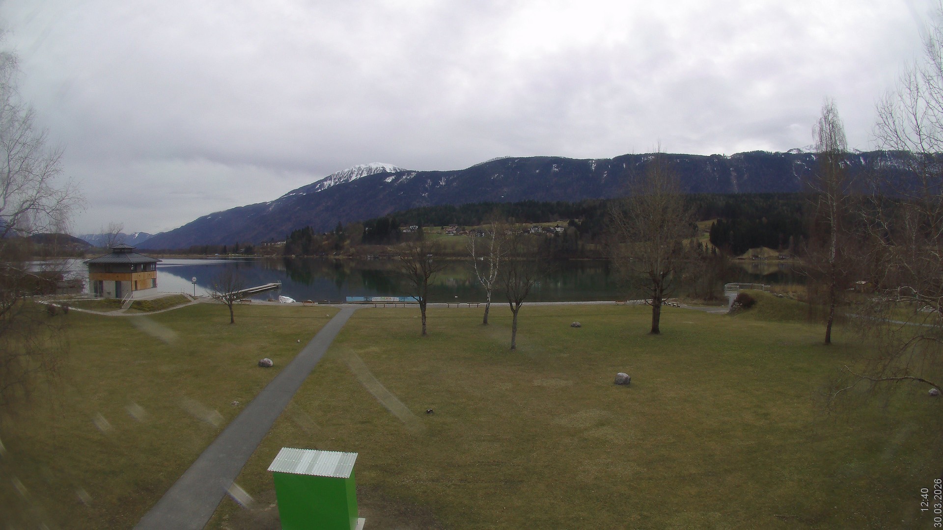 Archiv Foto Webcam am Strandbad Hermagor am Pressegger See in Kärnten - Österreich.