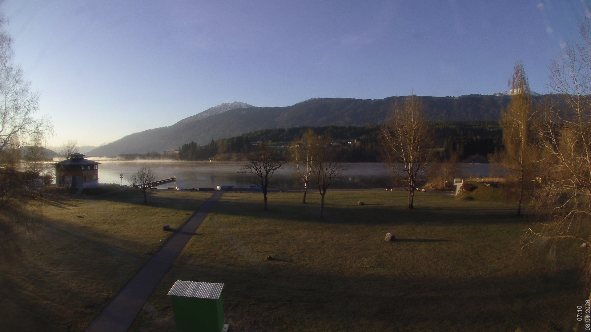 Archiv Foto Webcam am Strandbad Hermagor am Pressegger See in Kärnten - Österreich.