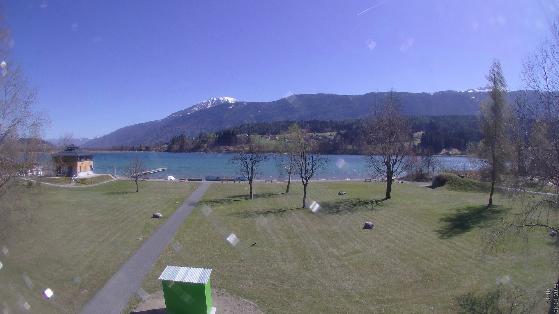 Archiv Foto Webcam am Strandbad Hermagor am Pressegger See in Kärnten - Österreich.