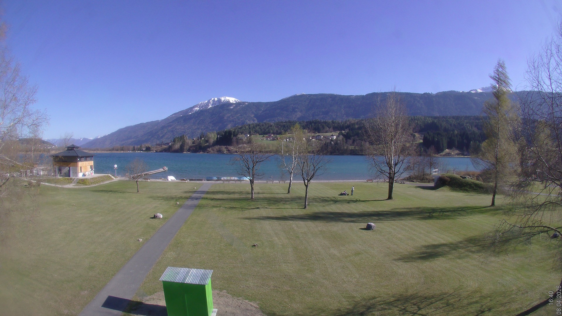 Archiv Foto Webcam am Strandbad Hermagor am Pressegger See in Kärnten - Österreich.