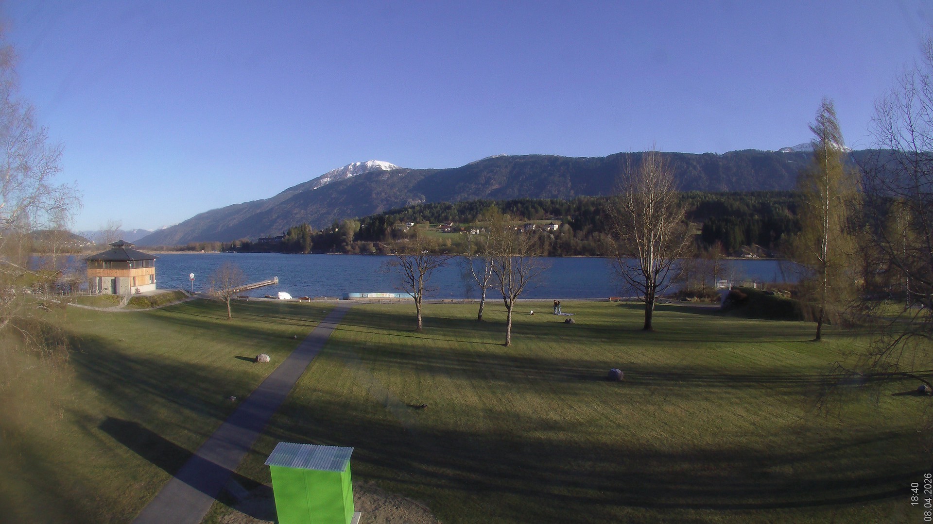 Archiv Foto Webcam am Strandbad Hermagor am Pressegger See in Kärnten - Österreich.