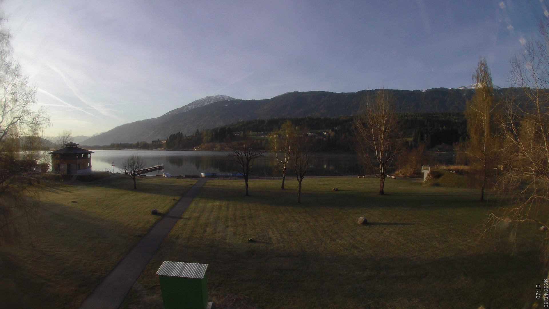 Archiv Foto Webcam am Strandbad Hermagor am Pressegger See in Kärnten - Österreich.