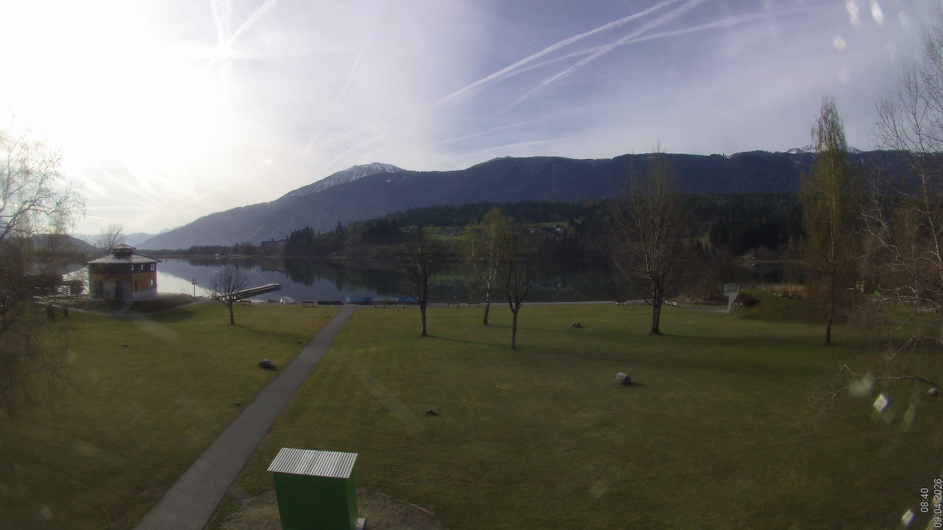 Archiv Foto Webcam am Strandbad Hermagor am Pressegger See in Kärnten - Österreich.