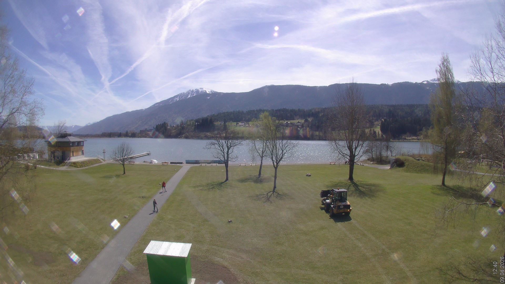 Archiv Foto Webcam am Strandbad Hermagor am Pressegger See in Kärnten - Österreich.