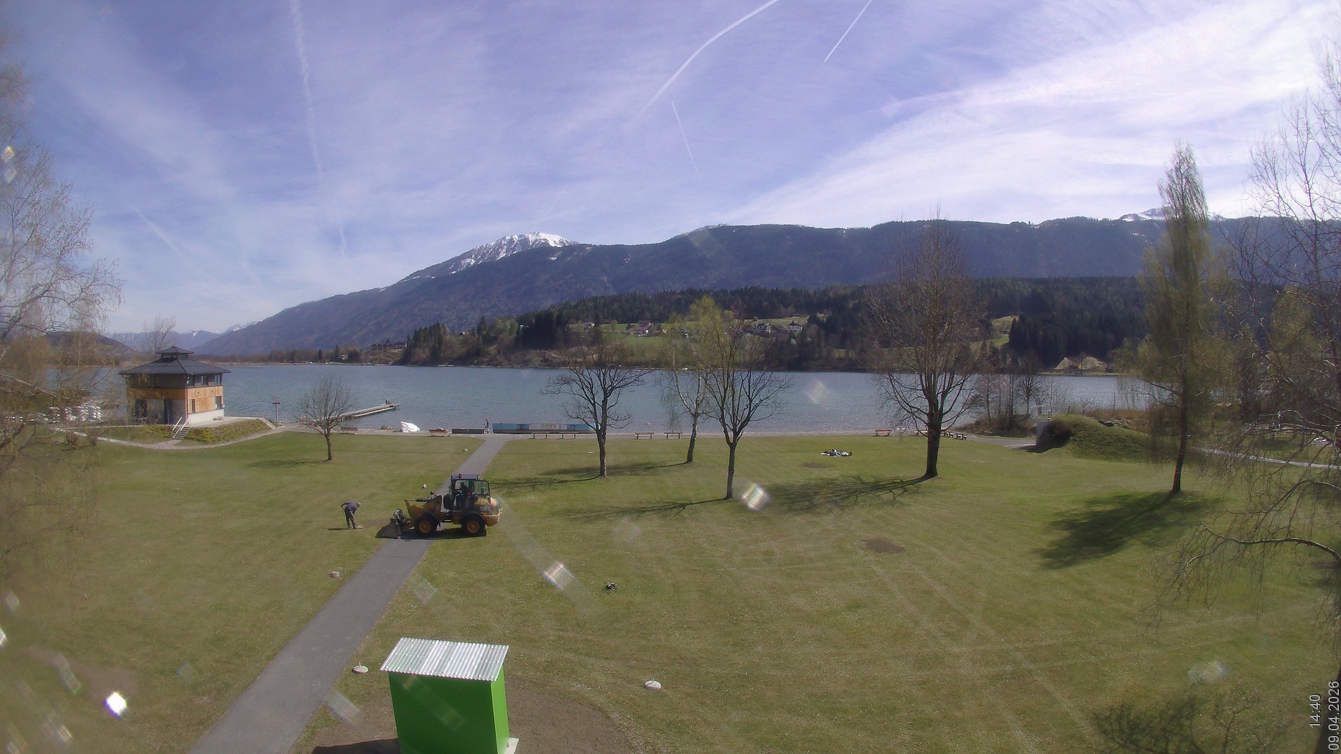 Archiv Foto Webcam am Strandbad Hermagor am Pressegger See in Kärnten - Österreich.