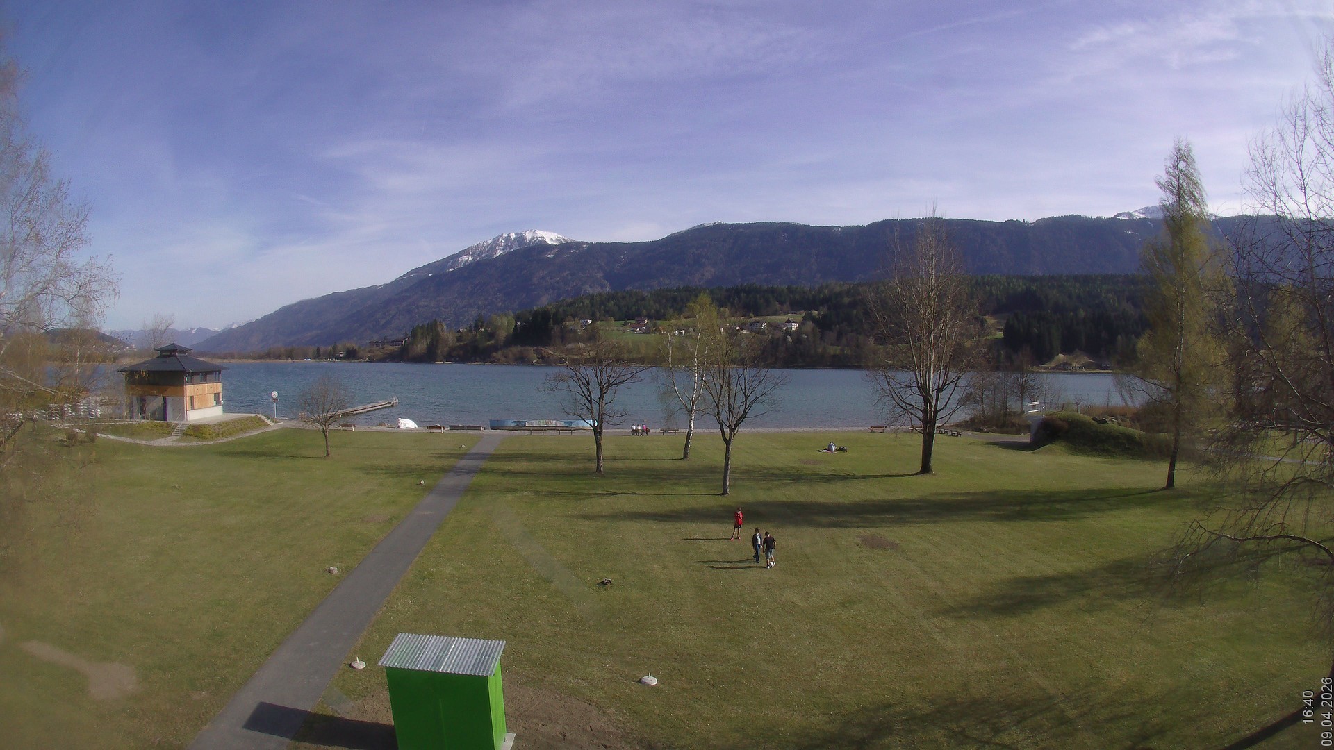 Archiv Foto Webcam am Strandbad Hermagor am Pressegger See in Kärnten - Österreich.