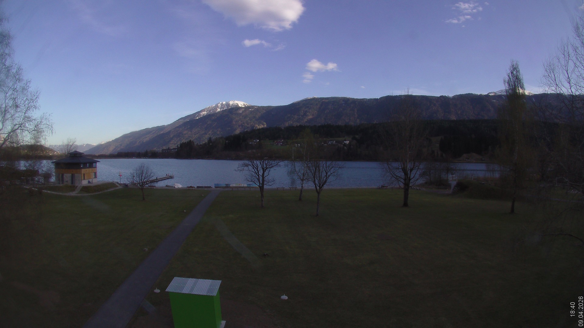 Archiv Foto Webcam am Strandbad Hermagor am Pressegger See in Kärnten - Österreich.