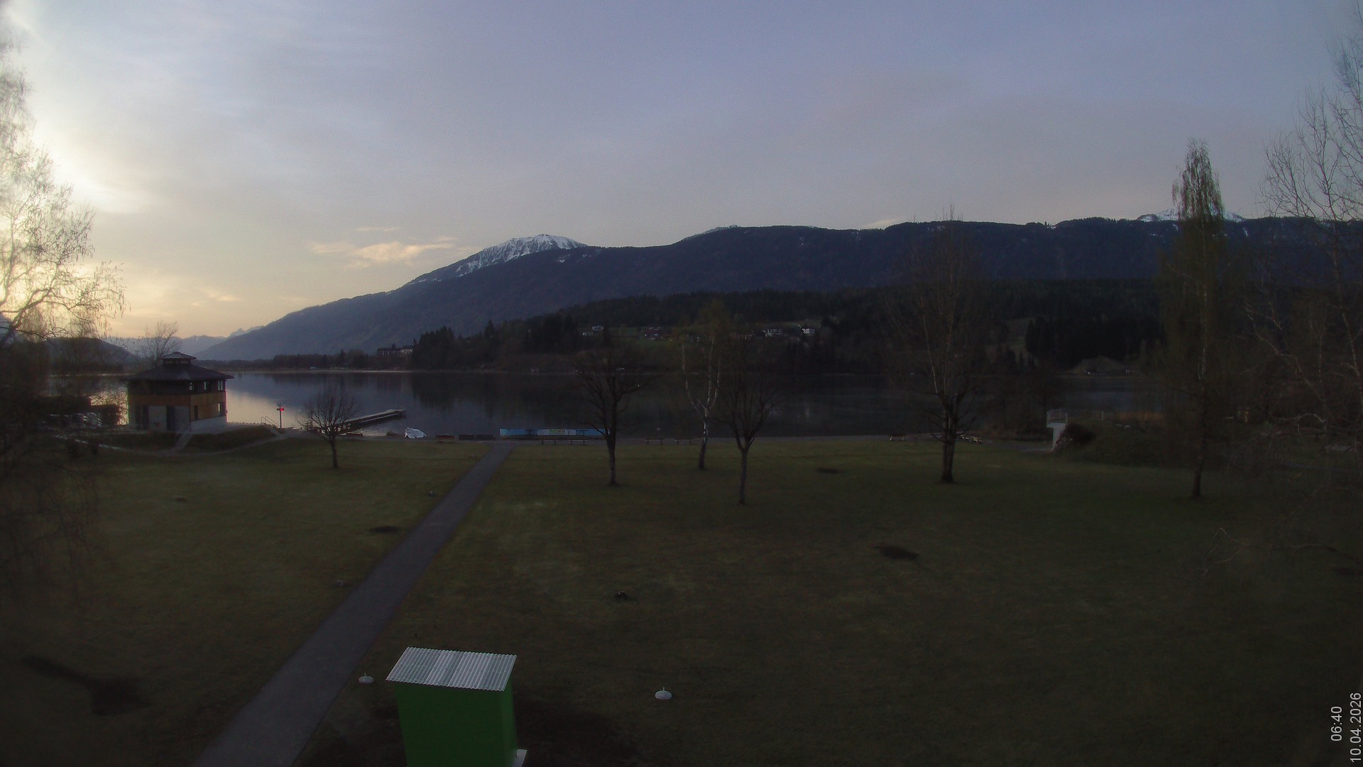 Archiv Foto Webcam am Strandbad Hermagor am Pressegger See in Kärnten - Österreich.