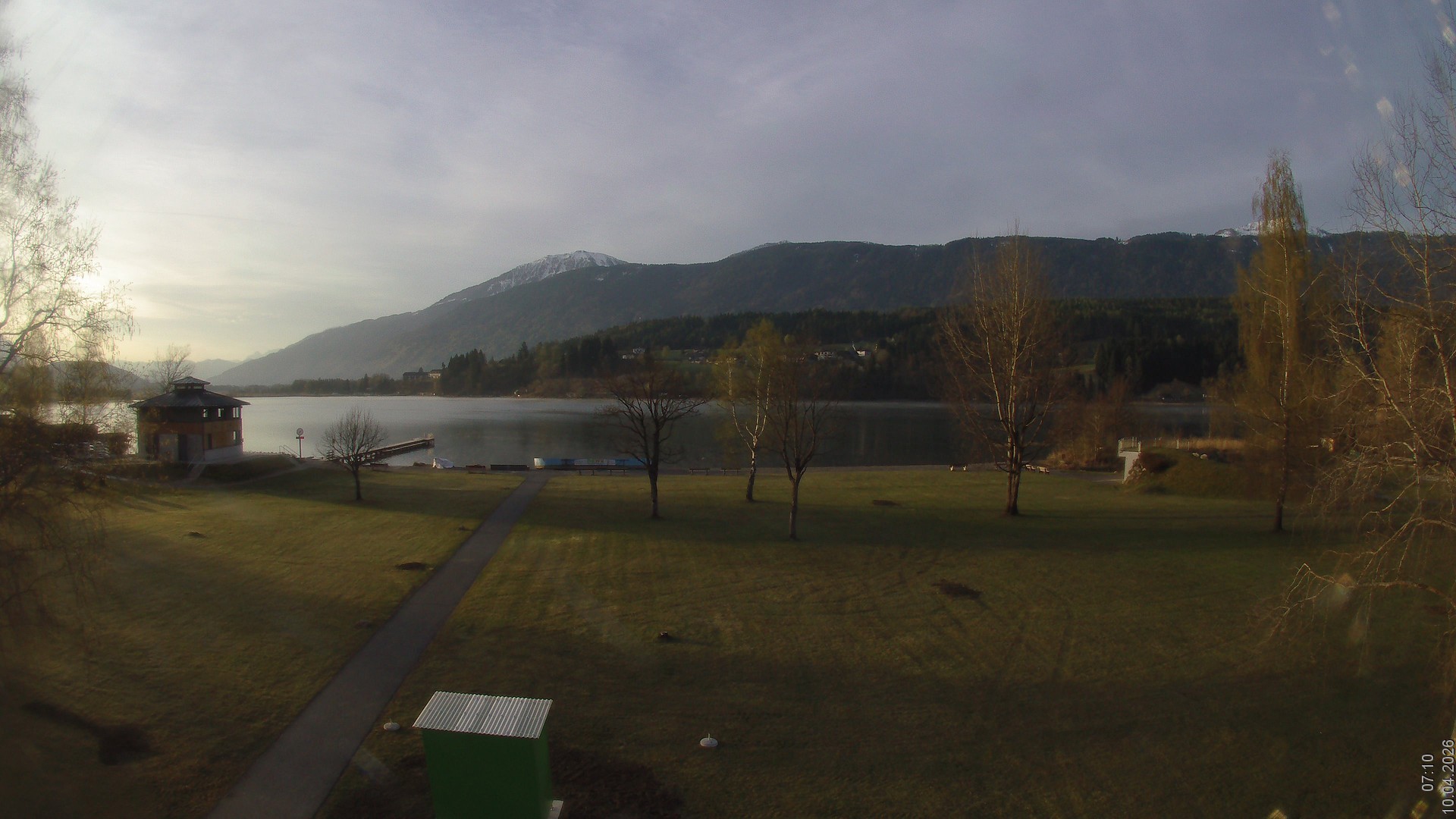 Archiv Foto Webcam am Strandbad Hermagor am Pressegger See in Kärnten - Österreich.