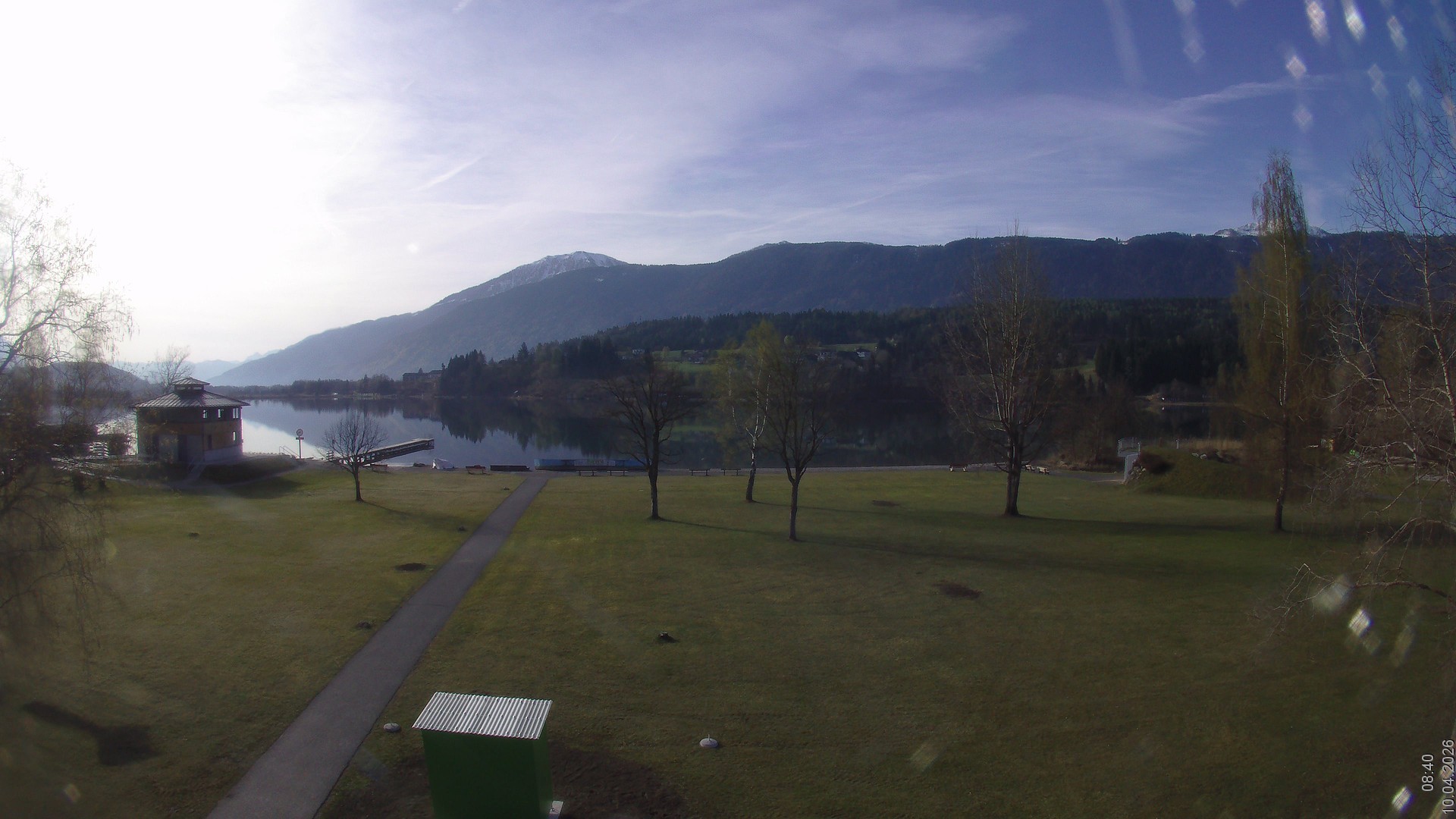 Archiv Foto Webcam am Strandbad Hermagor am Pressegger See in Kärnten - Österreich.