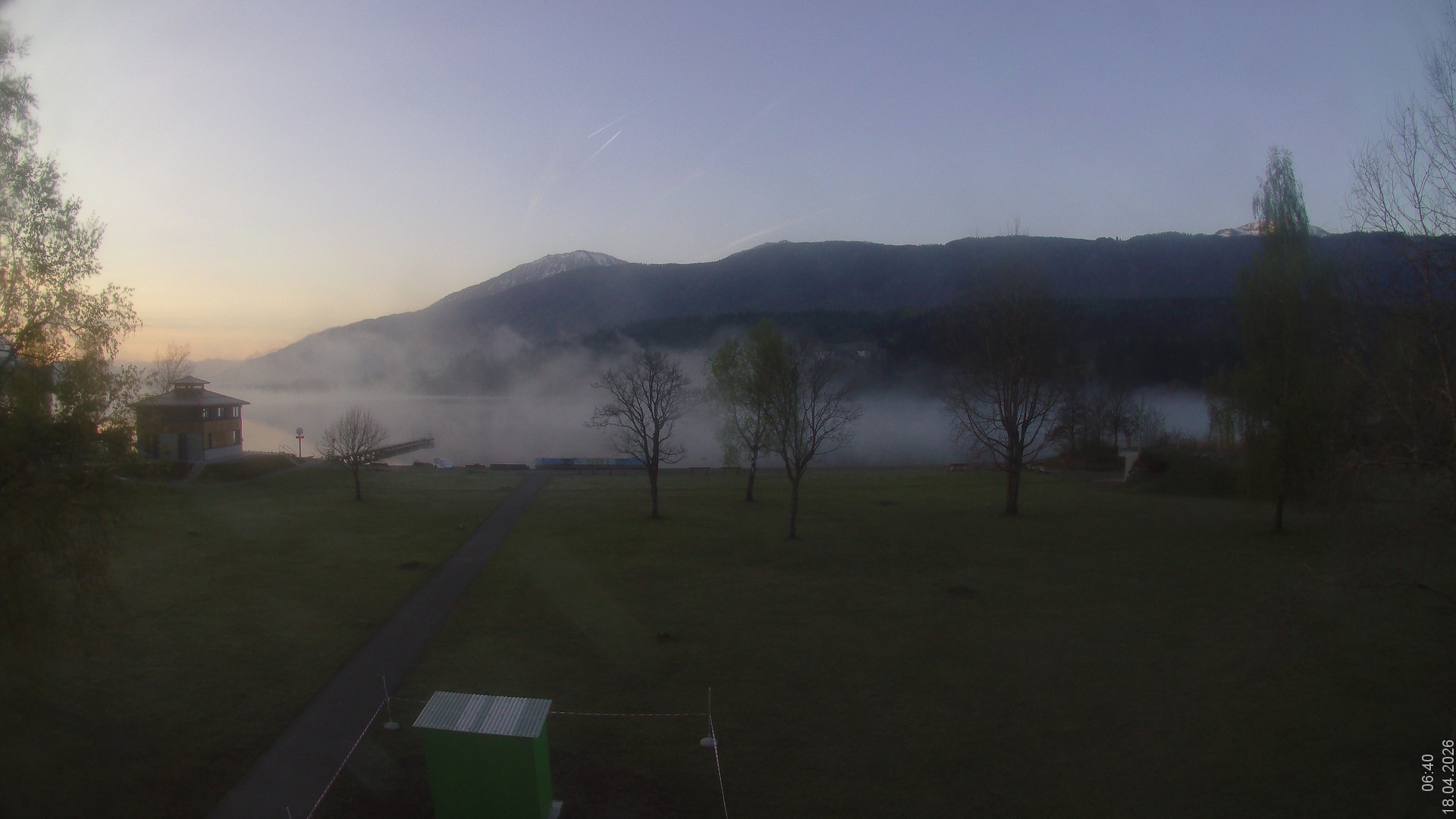 Archiv Foto Webcam am Strandbad Hermagor am Pressegger See in Kärnten - Österreich.